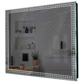 Specchio LED Quadrato | Controllo tramite interruttore a muro | Luce bianca fredda - Reyze Serie Official Modello 4